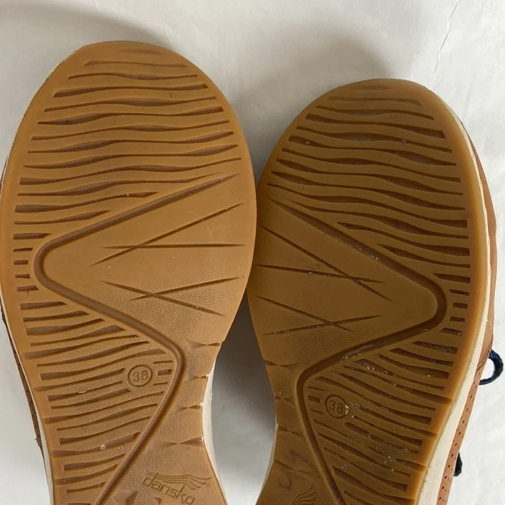 Dansko Christina Leather Nubuck Lace Up Sneaker